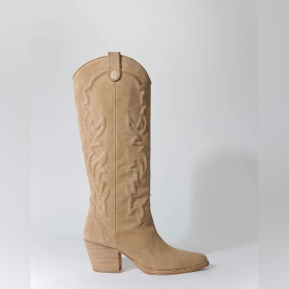 Farawest Embroidered Cowboy Boot - Picture 2 of 9